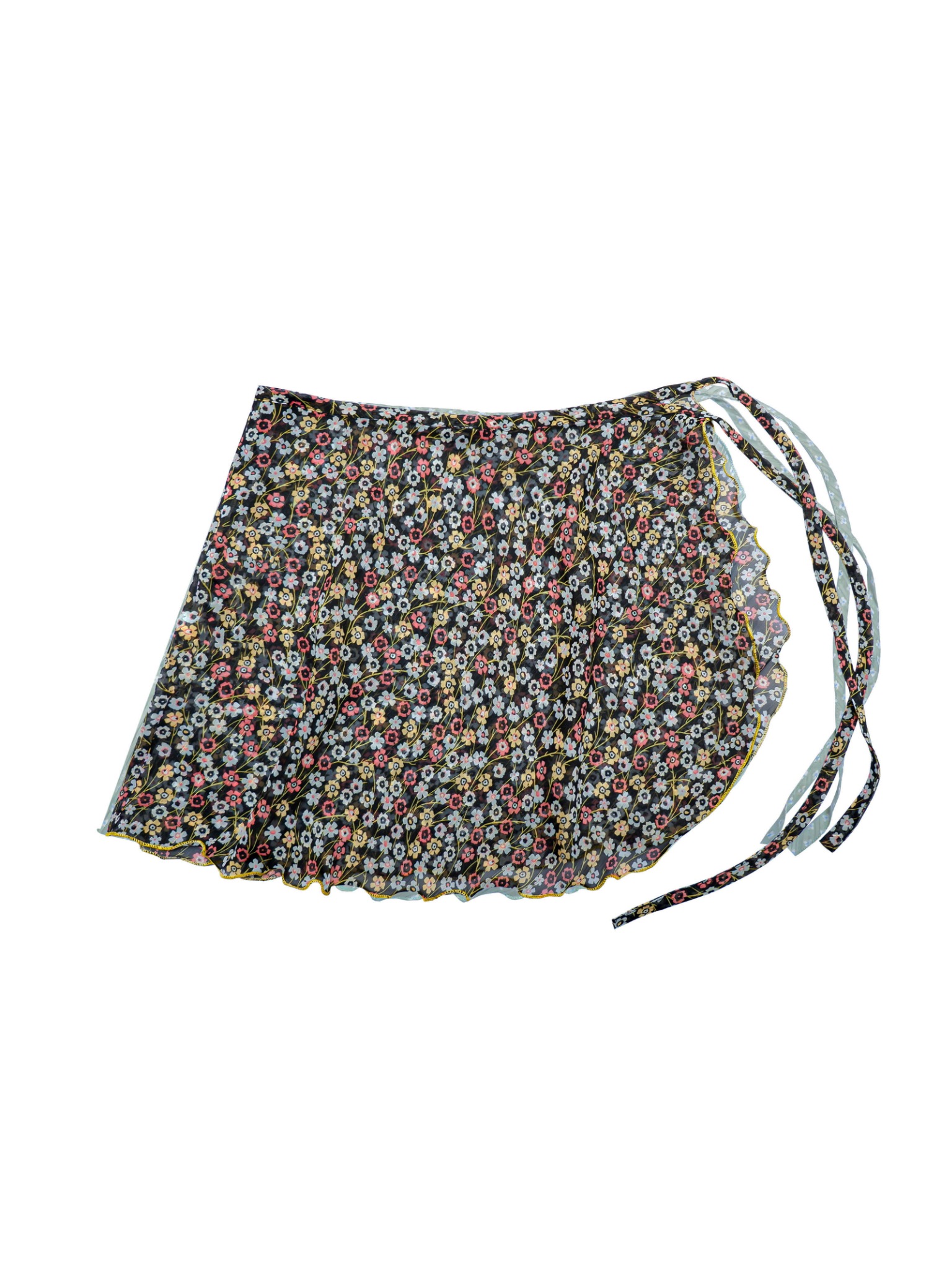 Patterned Short Skirt Cover-up