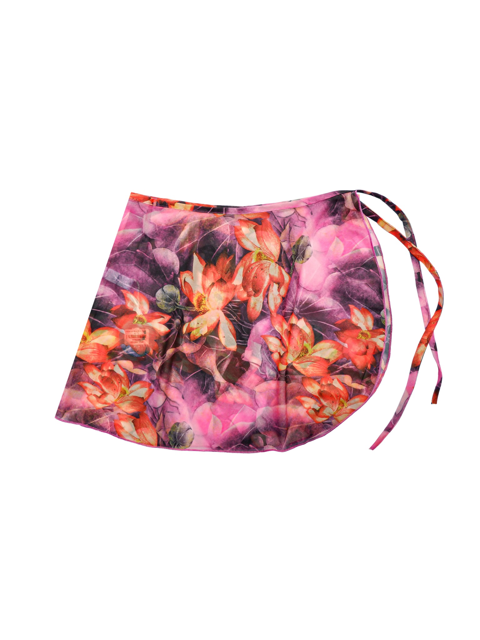 Patterned Short Skirt Cover-up