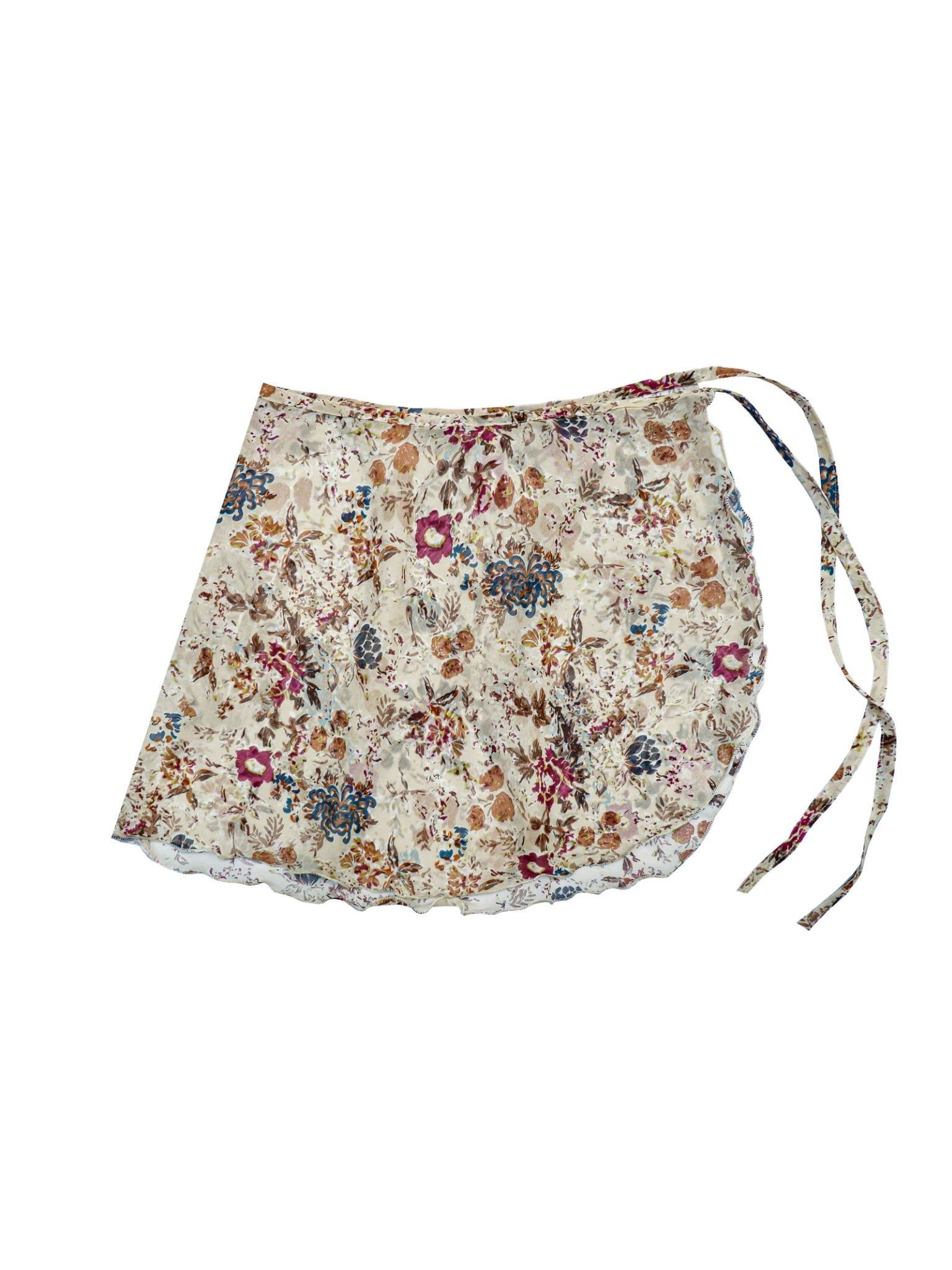  Patterned Short Skirt Cover-up 