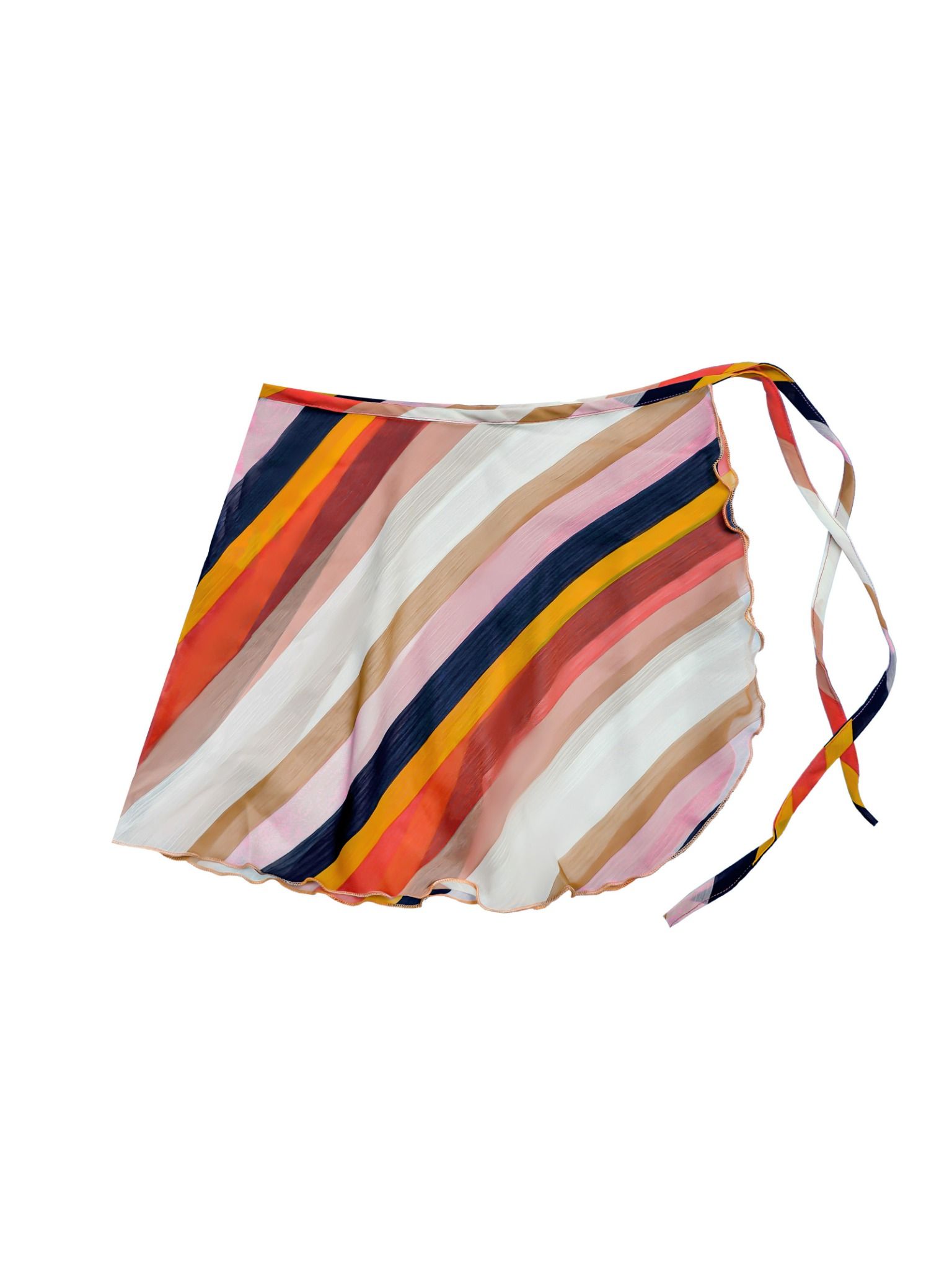  Patterned Short Skirt Cover-up 