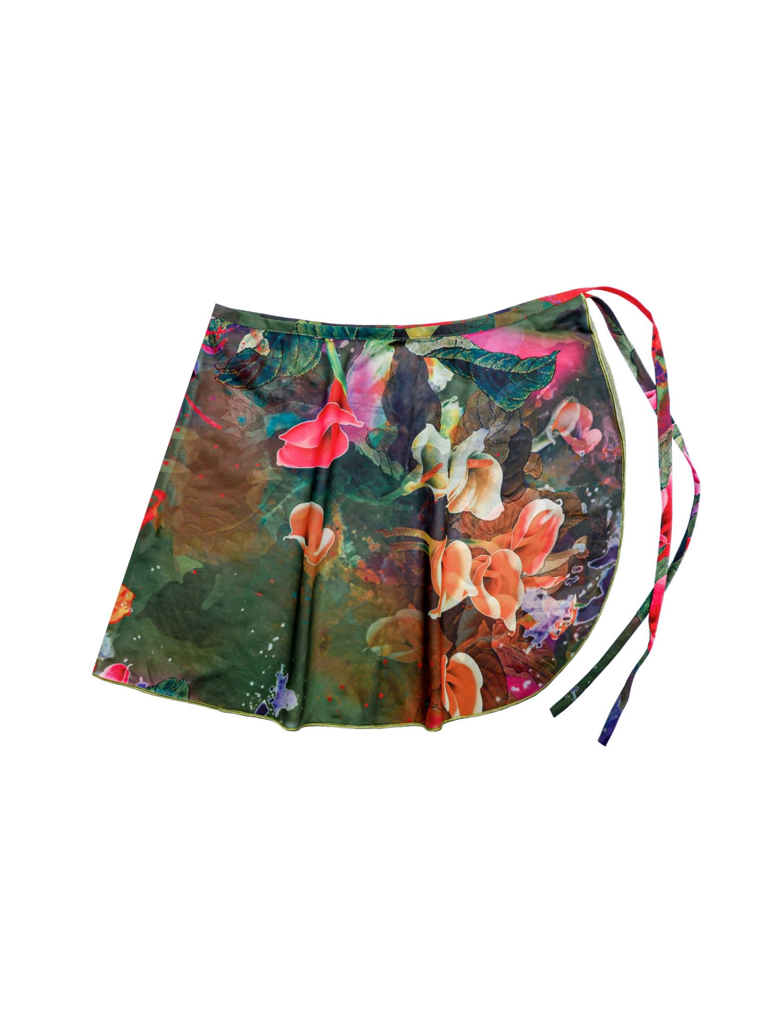  Patterned Short Skirt Cover-up 