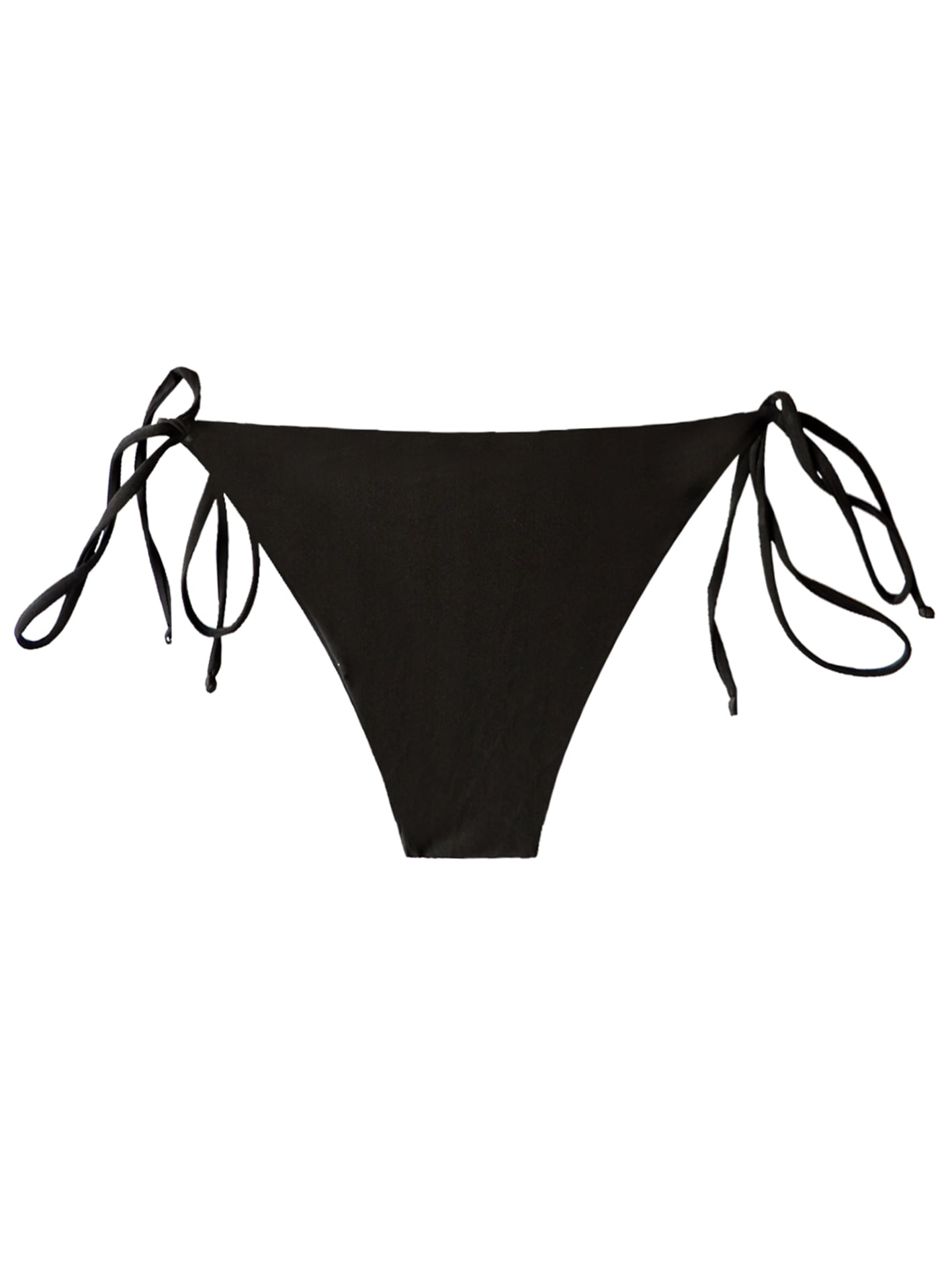 Quần bơi Bold Bikini dáng tam giác cột dây màu đen - Charcoal Triangle Bottom