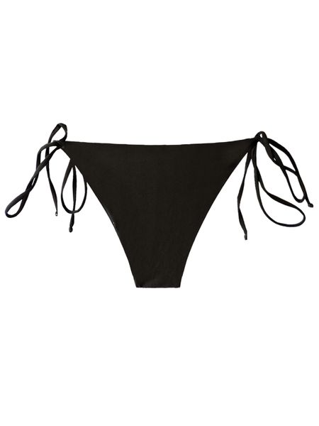 Quần bơi Bold Bikini dáng tam giác cột dây màu đen - Charcoal Triangle Bottom 