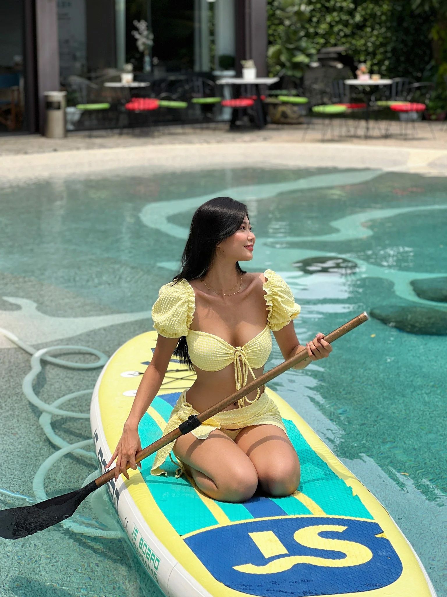  Lila Set - Bikini 3 mảnh kèm váy quấn 