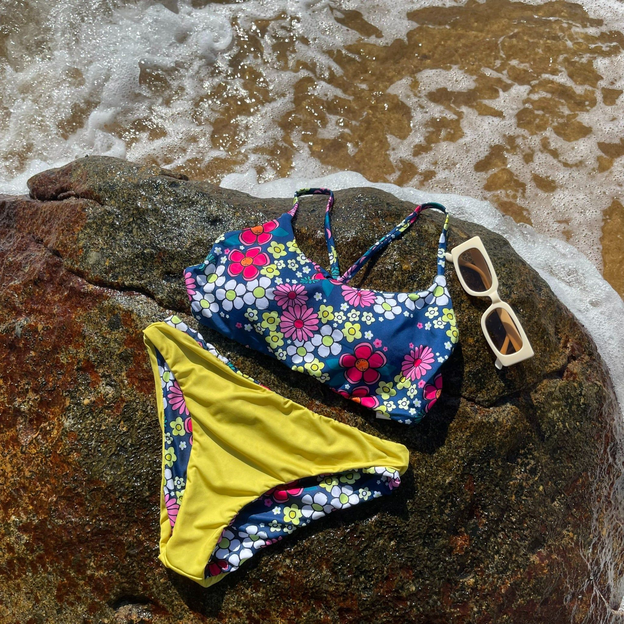  Quần bơi 2IN1 (Mặc được cả 2 mặt) họa tiết hoa - Space Hibiscus 2in1 Bottom 