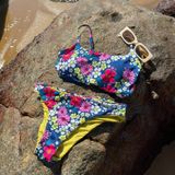  Quần bơi 2IN1 (Mặc được cả 2 mặt) họa tiết hoa - Space Hibiscus 2in1 Bottom 