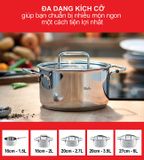  Bộ nồi 5 món Đức inox cao cấp Fissler Bonn, tích hợp tất cả những phát minh đột phá của Fissler. 