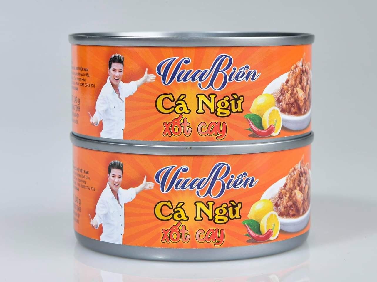  Đồ hộp Vua Biển - Cá ngừ xốt cay - Lốc 4 hộp 140g 