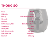  Nồi Chiên Không Dầu Mishio MK01 New 3.8L 