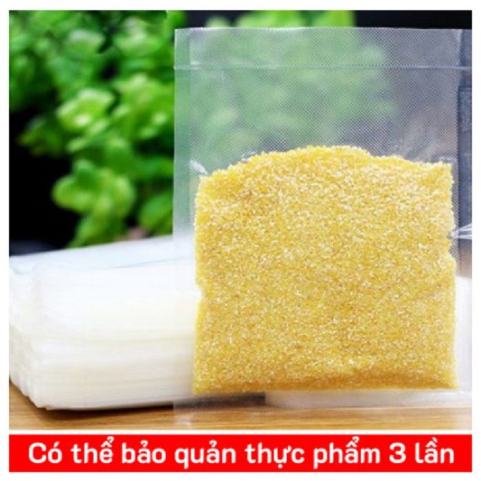  Túi hút chân không 1 mặt nhám B2D. Có thể lựa chọn độ dài của túi tùy theo nhu cầu (Giá bán theo bịch, 100 túi/1 bịch) 