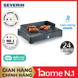  Vỉ nướng điện Đức Severin PG 8562. Công suất 2200W. Giảm thiểu khói, mỡ chảy và nướng cực nhanh. 