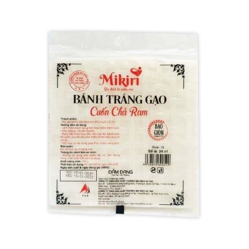  Bánh Tráng Cuốn Chả Ram Mikiri - Gói 100g 