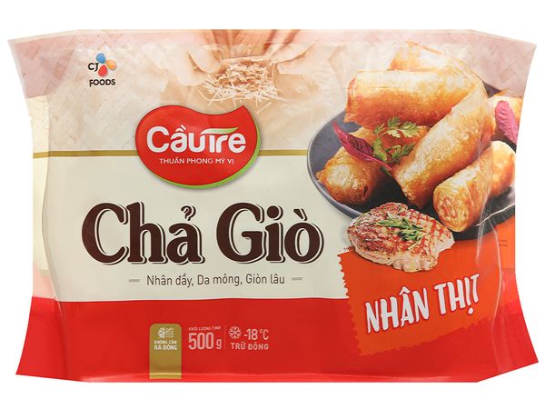  Chả giò nhân thịt - Cầu Tre - Gói 500g 