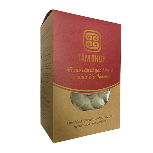  Mì gạo trắng hữu cơ - Tâm Thủy - Hộp 400g 