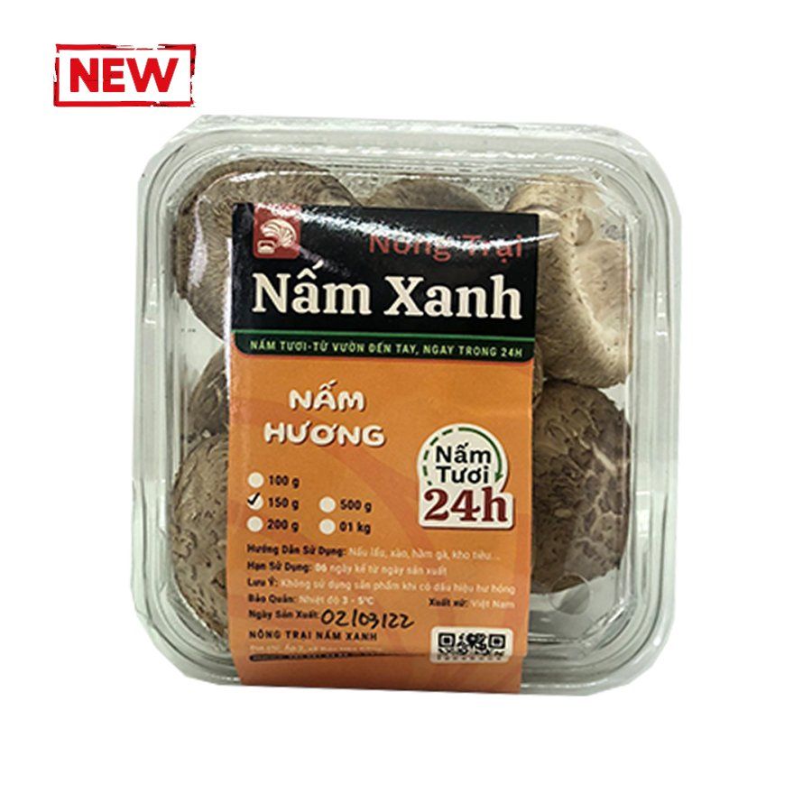  Nấm Hương tươi Nấm Xanh 150gr 