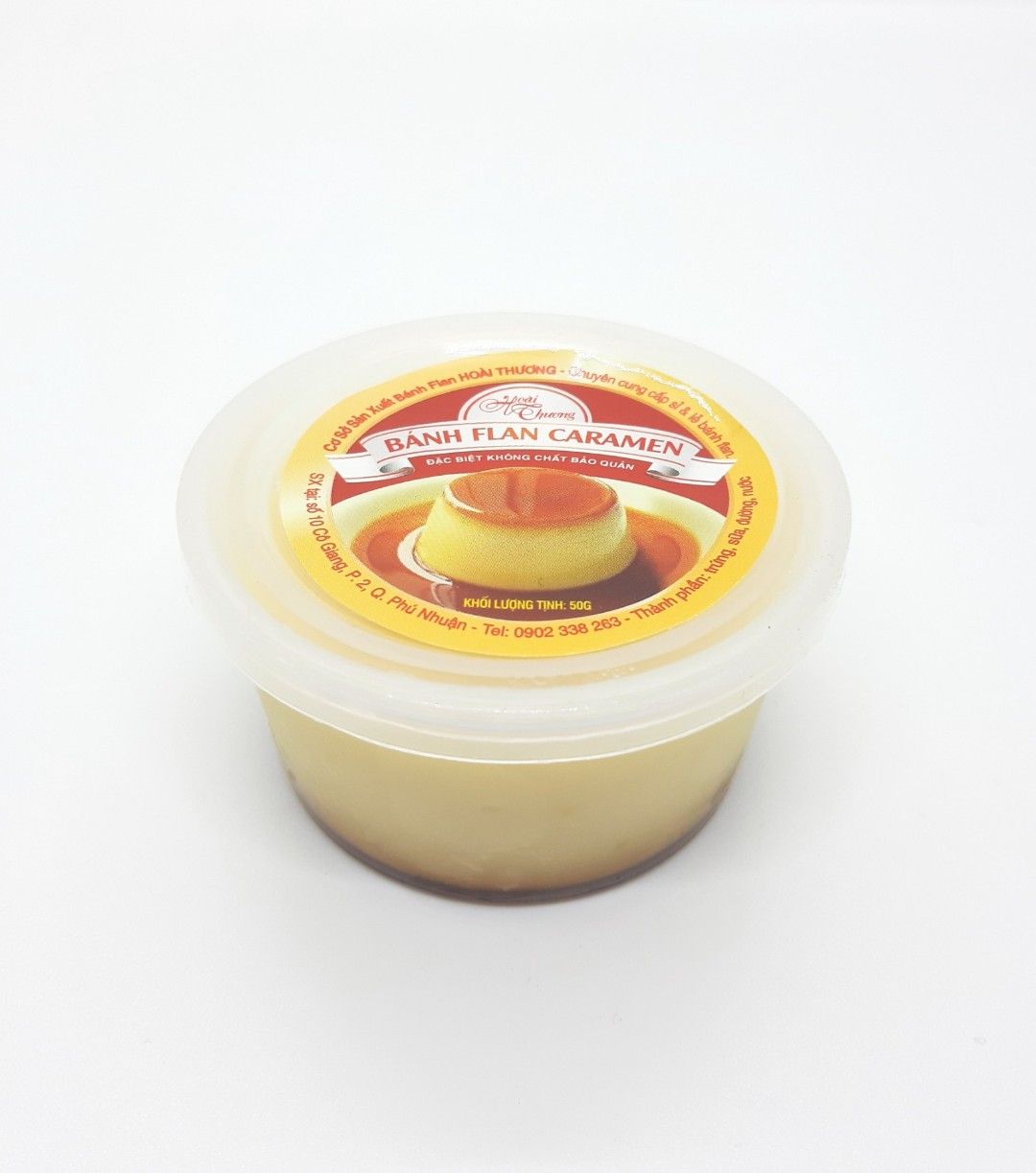  Bánh Flan caramen Hoài Thương 50g (Lốc 10 hủ) 