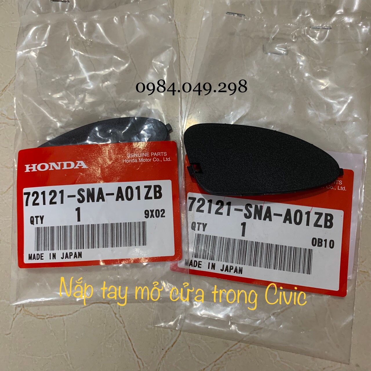 Nắp đậy tay mở cửa trong Honda Civic chính hãng - Thienthanhauto.com