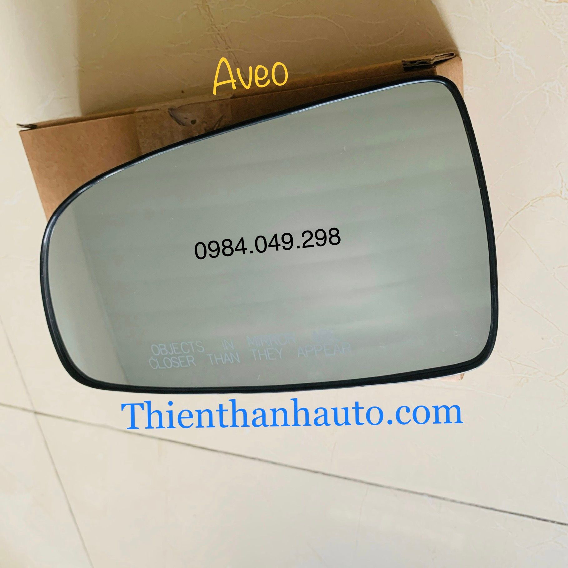 Mặt gương chiếu hậu phải - trái Chevrolet Aveo 2009-2018 chính hãng