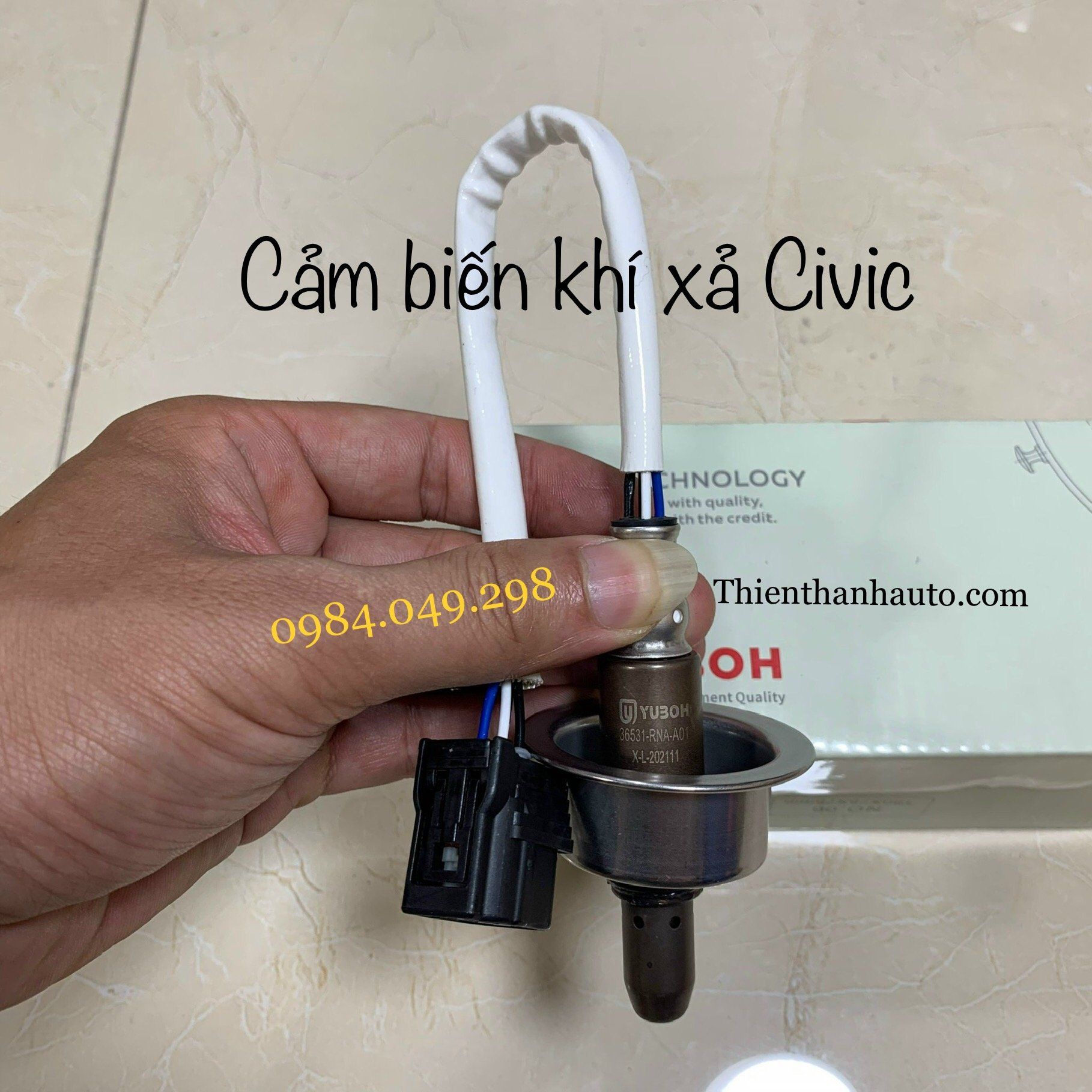 Cảm biến oxy (khí xả) trước - trên Honda Civic 1.8 - NK từ Nhật Bản -36531RNAA01