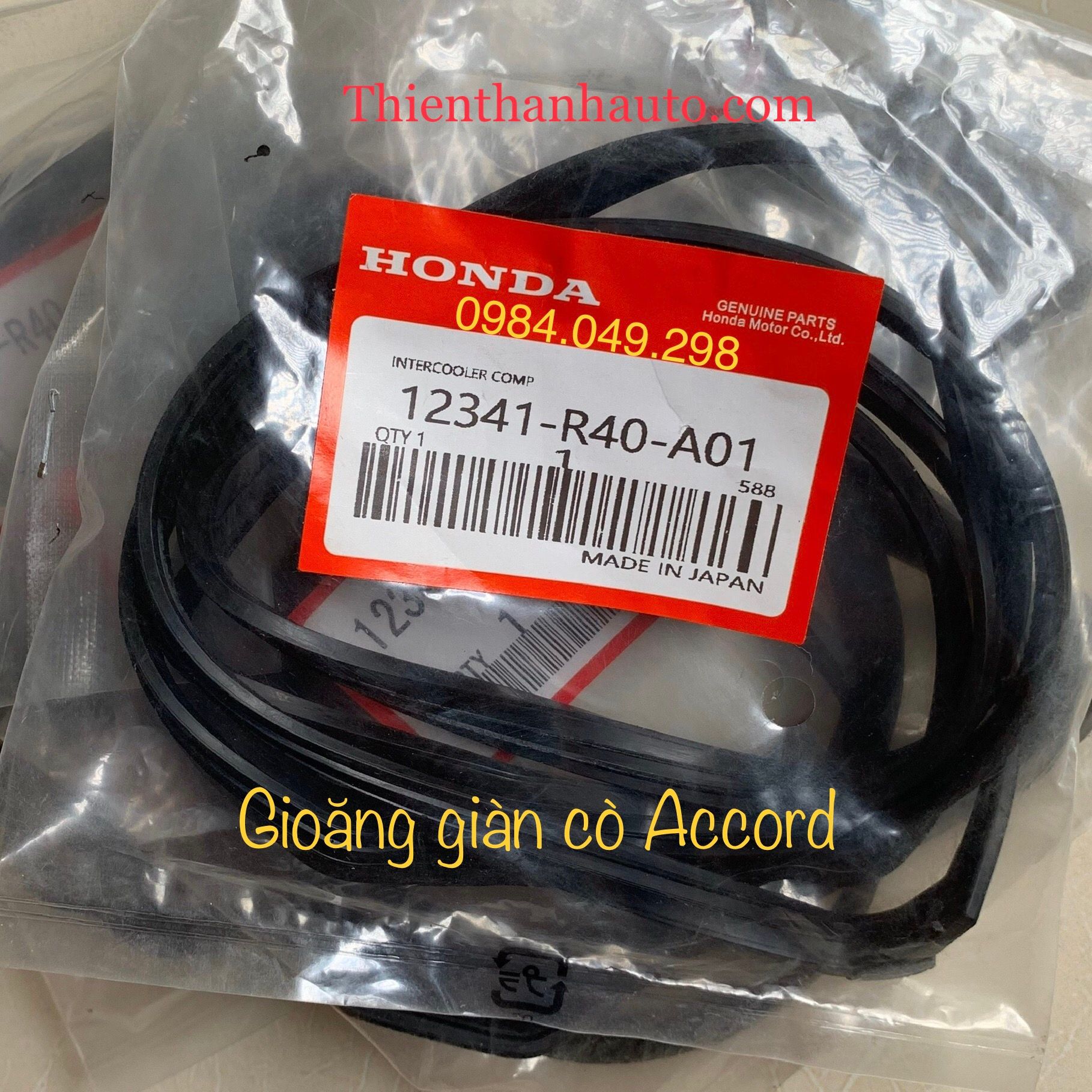 Gioăng nắp giàn cò - gioăng nắp máy Honda Accord - Xuất xứ Honda Nhật Bản - 12341R40A01