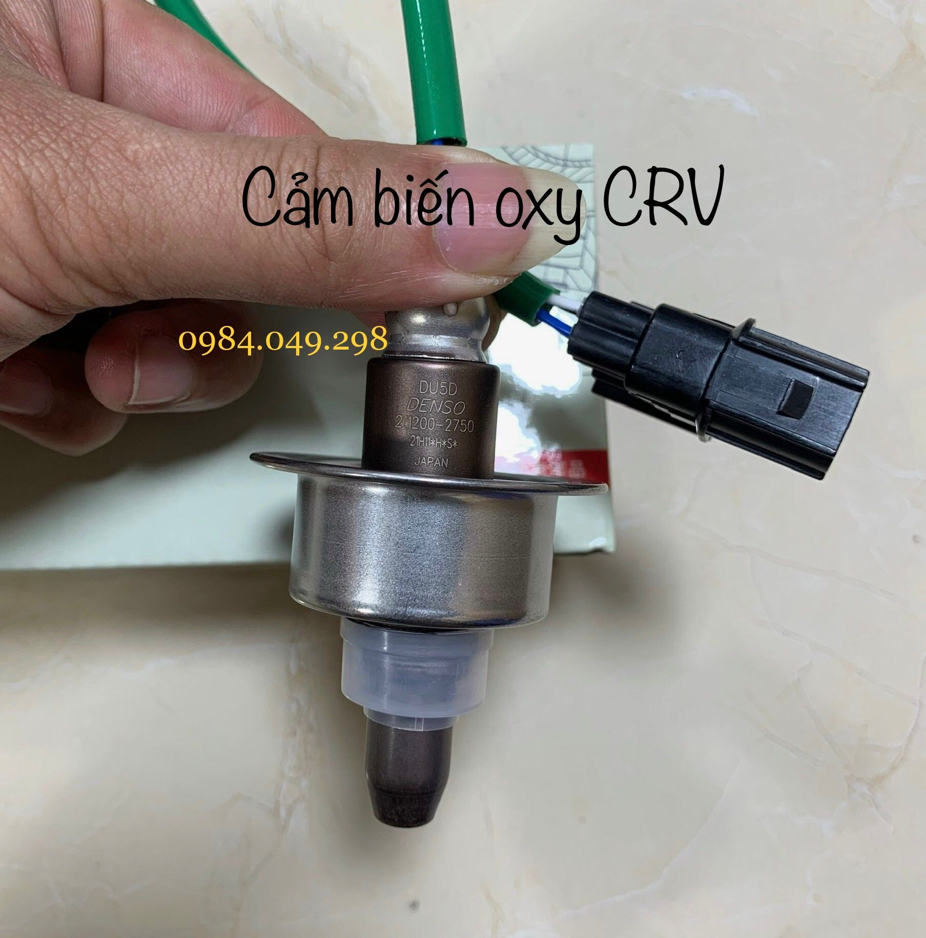 Cảm biến oxy trên (trước) - Cảm biến khí xả số 1 Honda CRV 2.4 - Made in Japan - 36531RX0A01