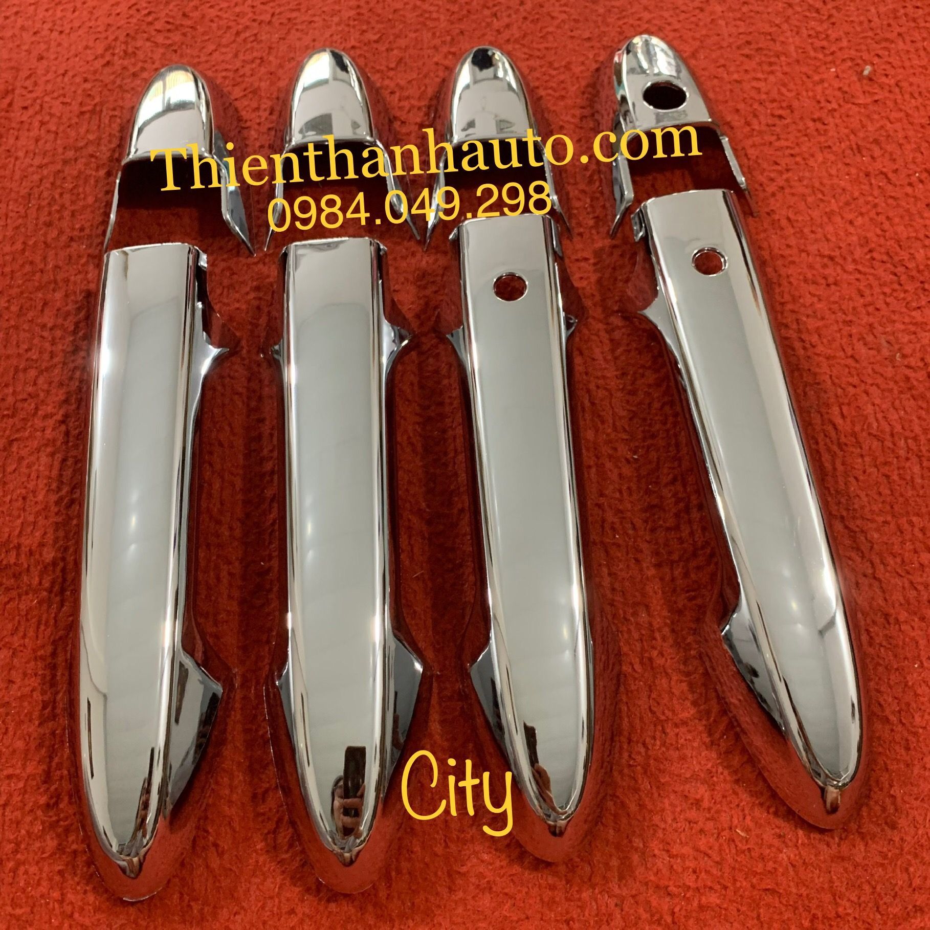 Ốp mạ (xi) tay mở cửa ngoài Honda City 2014-2015-2016-2017-2018-2019-2020-2021