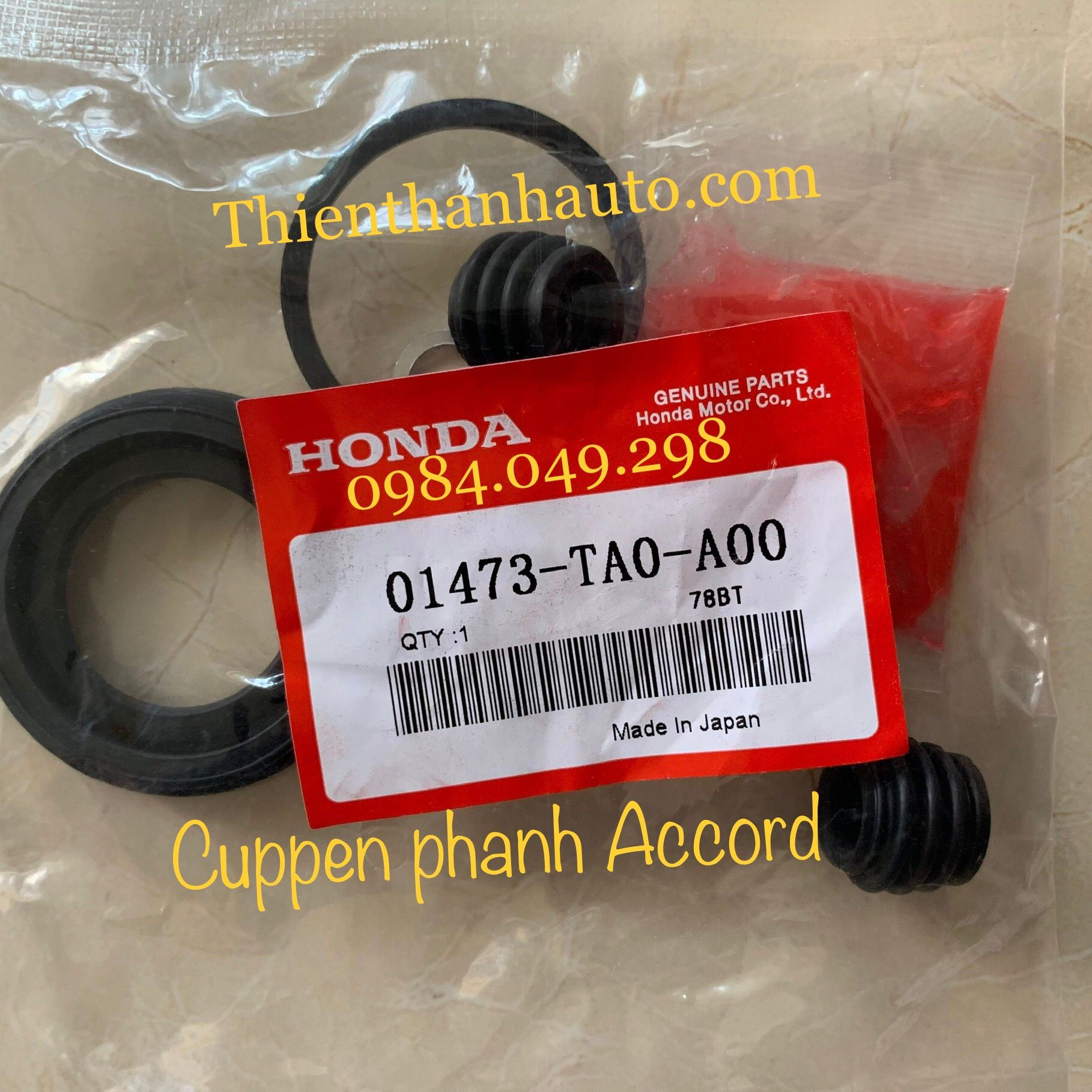 Cuppen phanh sau Honda Accord - Sản phẩm của Honda Nhật Bản - 01473TA0A00