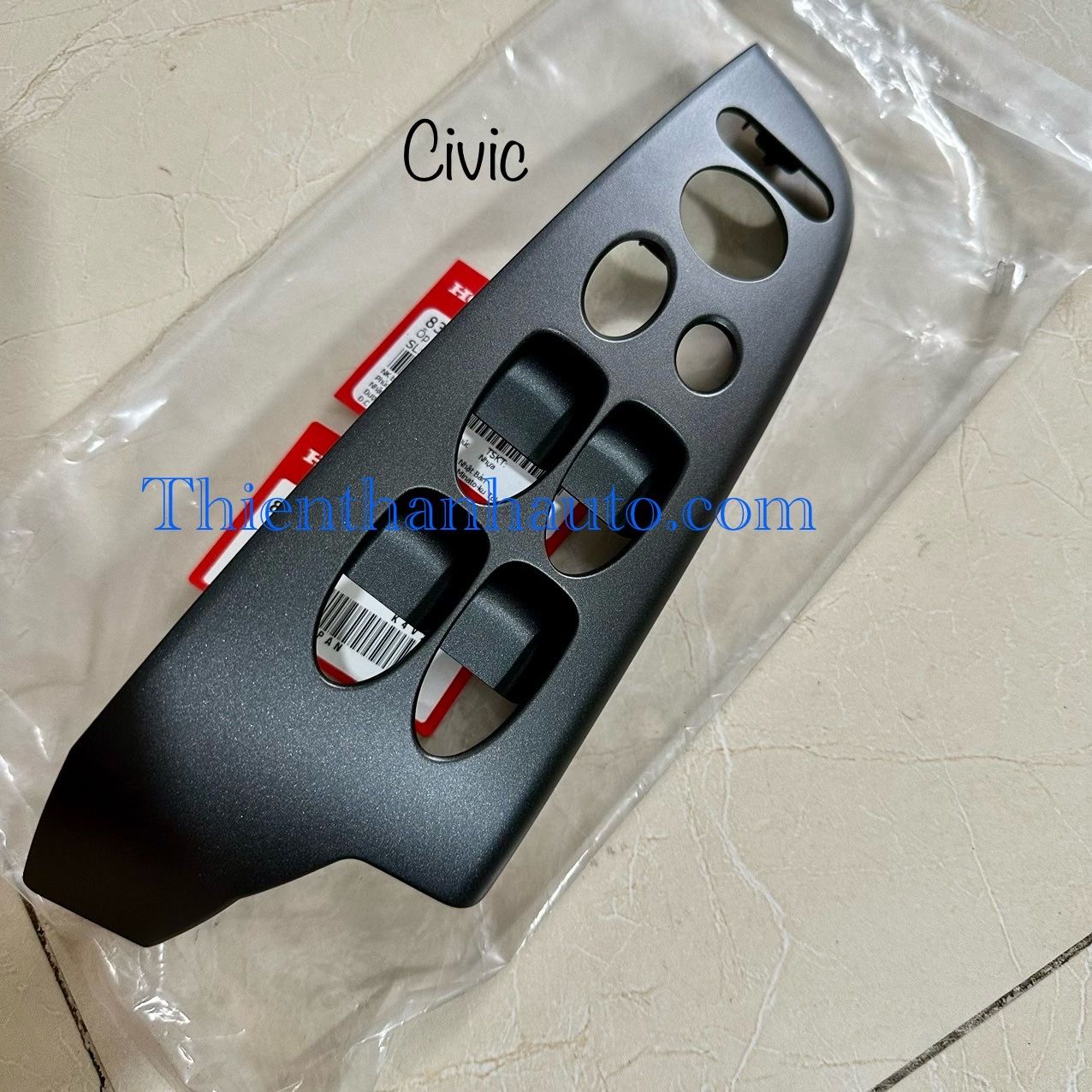 Ốp công tắc tổng lên xuống kính Honda Civic 2006-2012 chính hãng