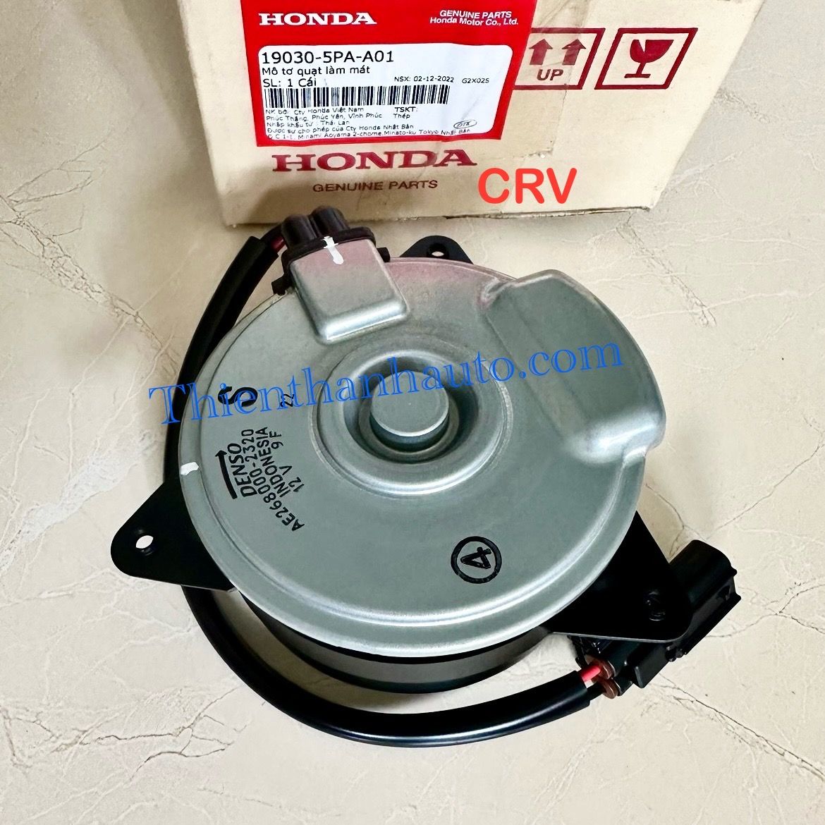 Mô tơ quạt két nước Honda CRV 2018-2019-2020-2021-2022 chính hãng