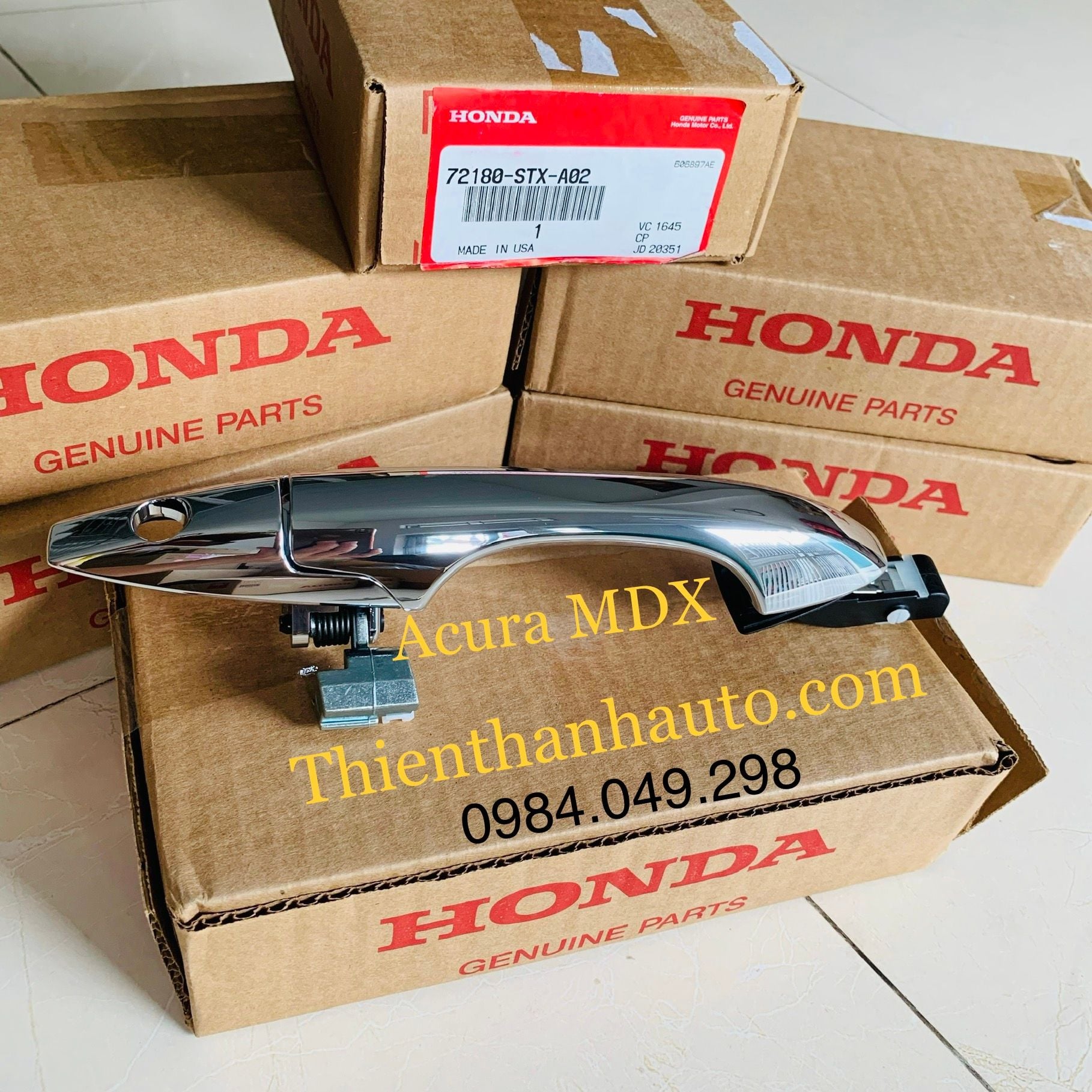 Tay mở cửa ngoài trước trái Acura MDX 2007-2012 chính hãng - 72180STXA02
