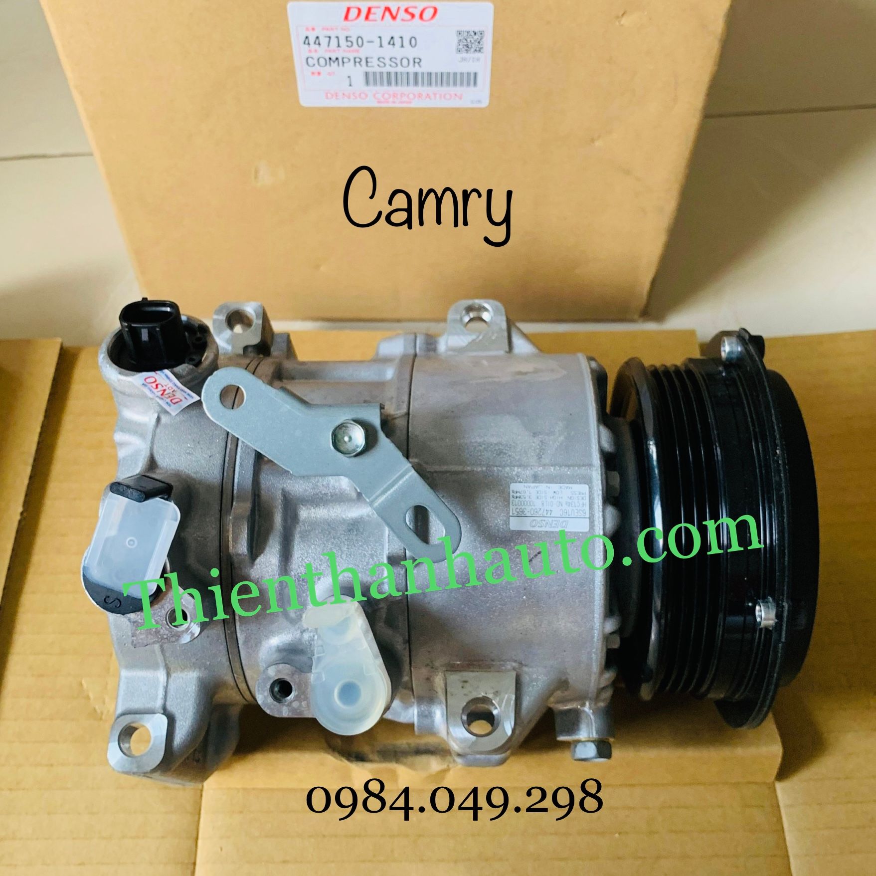 Lốc điều hòa Toyota Camry 2008-2009-2010-2011-2012 - Denso Nhật Bản