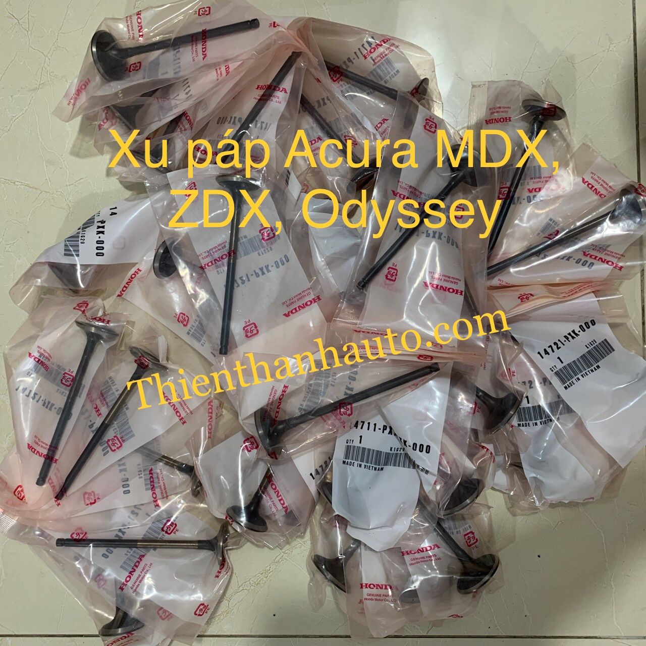 Xu páp hút (nạp) - xupap xả Acura MDX, ZDX, Honda Odyssey chính hãng