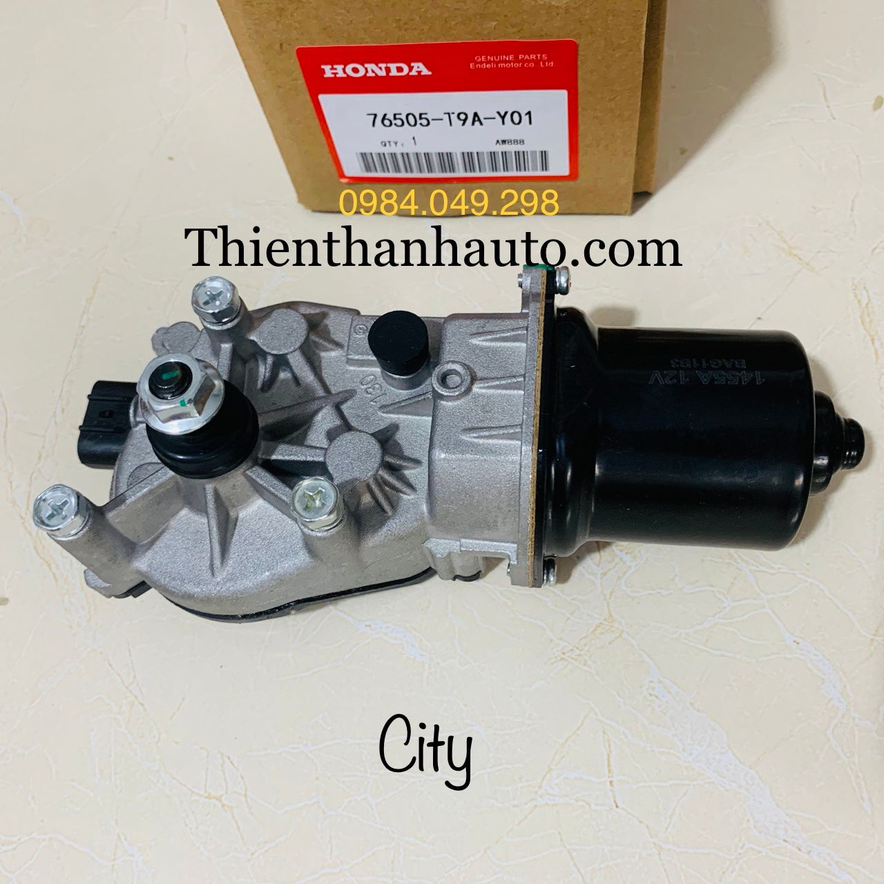 Mô tơ gạt mưa Honda City - Xuất xứ Nhật Bản - 76505TM0Y01 - 76505T9AY01