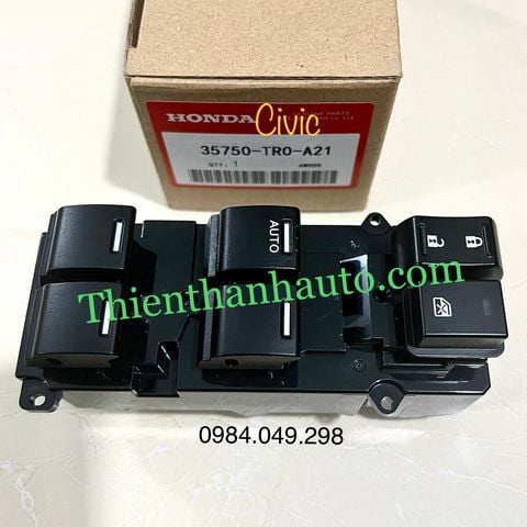  Công tắc nâng hạ kính tổng Honda Civic 2013-2014-2015 - 35750TR0A21 