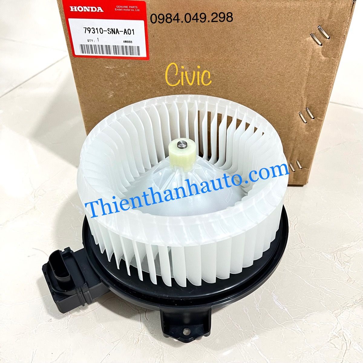 Mô tơ quạt giàn lạnh Honda Civic 2006-2007-2008-2009-2010-2011-2012 - 79310SNAA01