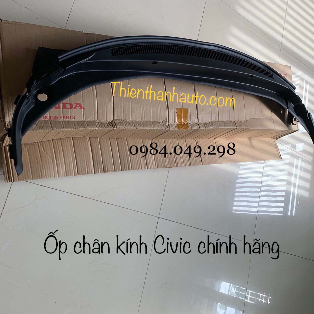 Ốp nhựa chân kính chắn gió Honda Civic 2013-2015 chính hãng- Tel: 0984.049.298