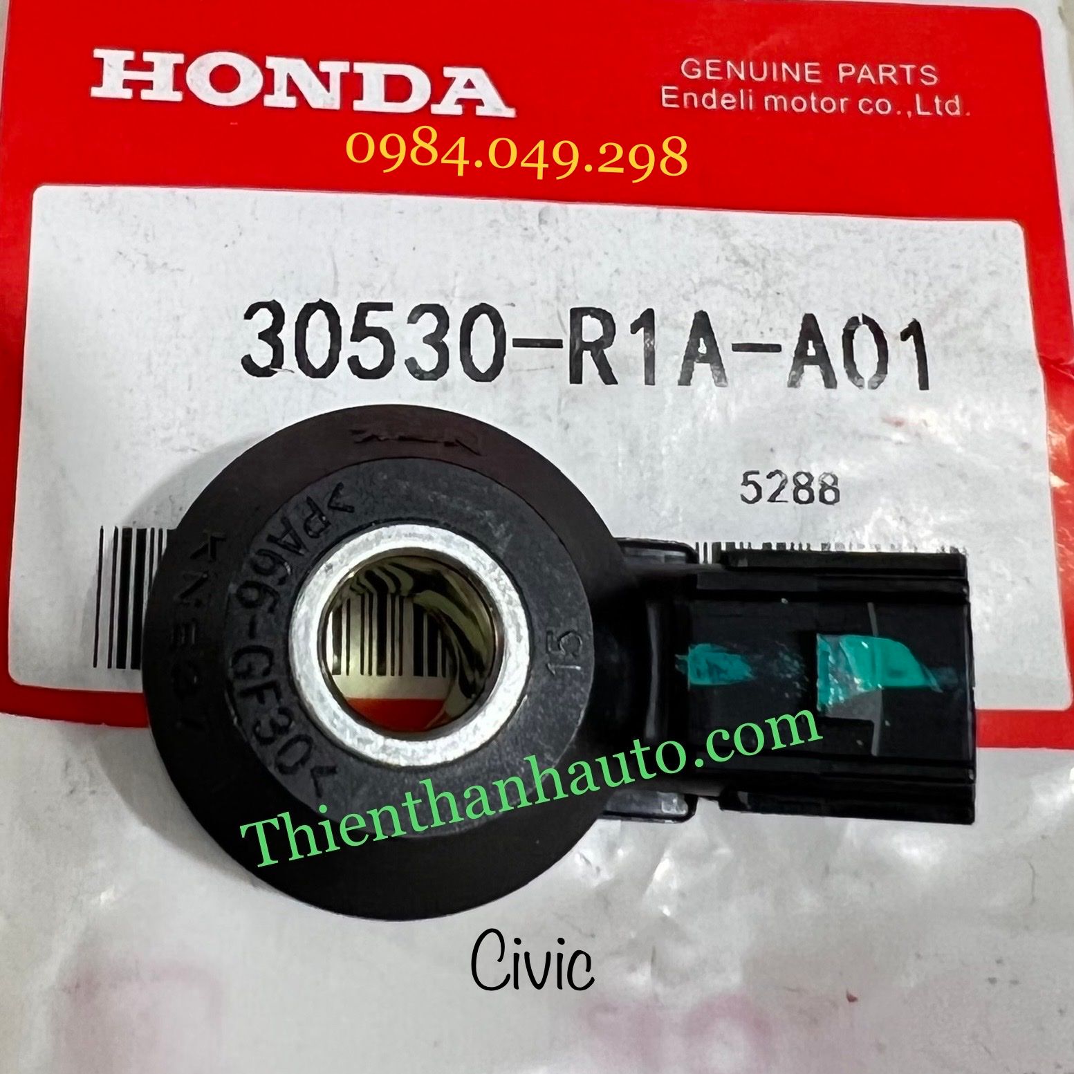 Cảm biến kích nổ Honda Civic 2013-2021 - Cảm biến tiếng gõ động cơ Civic - 30530R1AA01