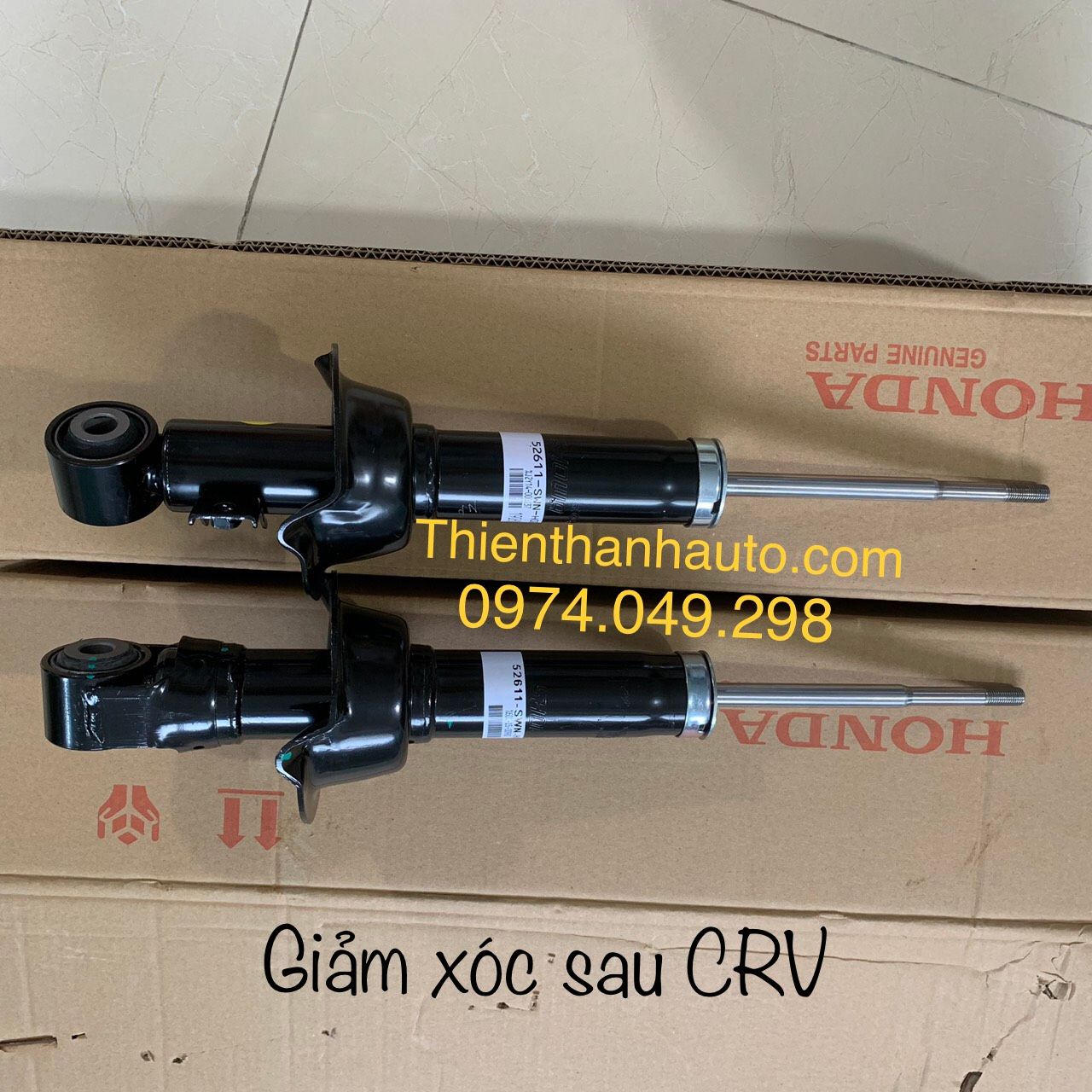 Giảm xóc - phuộc nhún sau CRV nhập khẩu từ Honda Nhật Bản. Tel: 0984.049.298