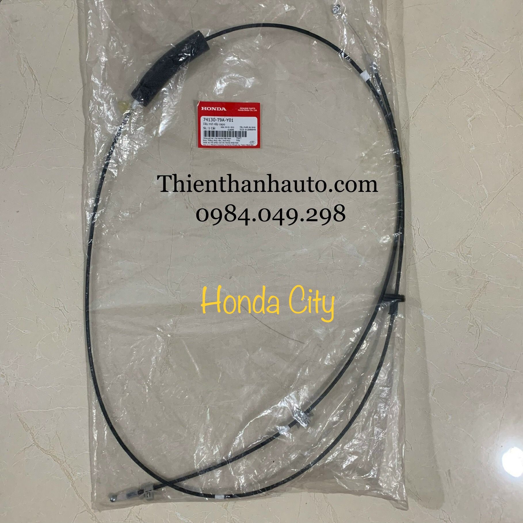 Dây giật nắp capo Honda City 2014-2015-2016-2017-2018-2019-2020 chính hãng