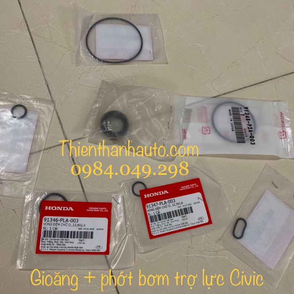 Gioăng - phớt bơm trợ lực lái Honda Civic 1.8 và 2.0 chính hãng - Phụ tùng ô tô Thiên Thanh