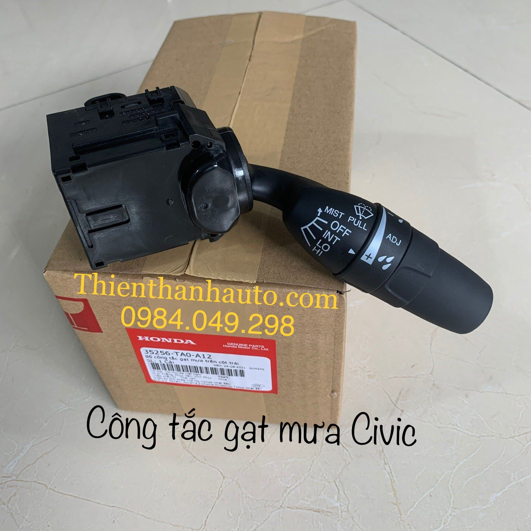 Công tắc gạt mưa - rửa kính Honda Civic chính hãng - Thienthanhauto.com