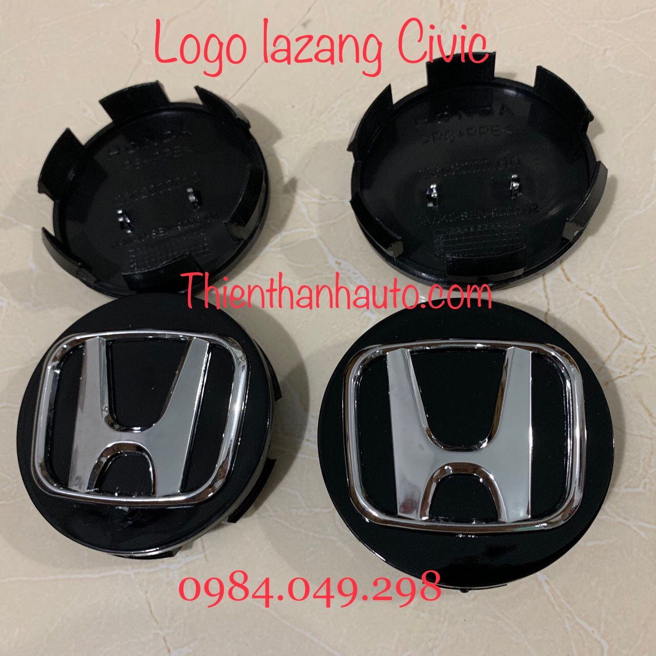 Logo ốp lazang - Logo chụp mâm lazang Honda Civic - Thienthanhauto.com