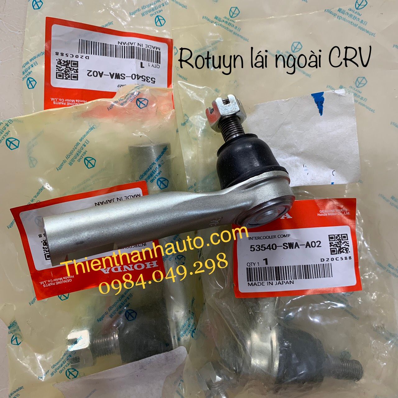 Rotuyn - Rô tuyn lái ngoài Honda CRV đời 2007-2012 - Made in Japan, phân phối toàn quốc