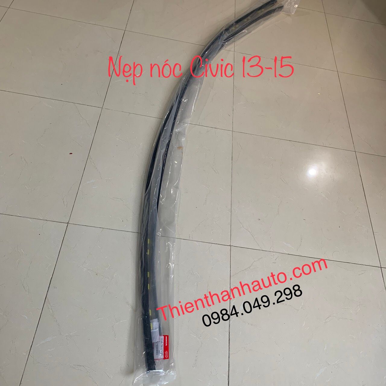 Nẹp nóc xe Honda Civic 2013-2014-2015 liền gioăng cao su chính hãng - Phụ tùng ô tô Thiên Thanh