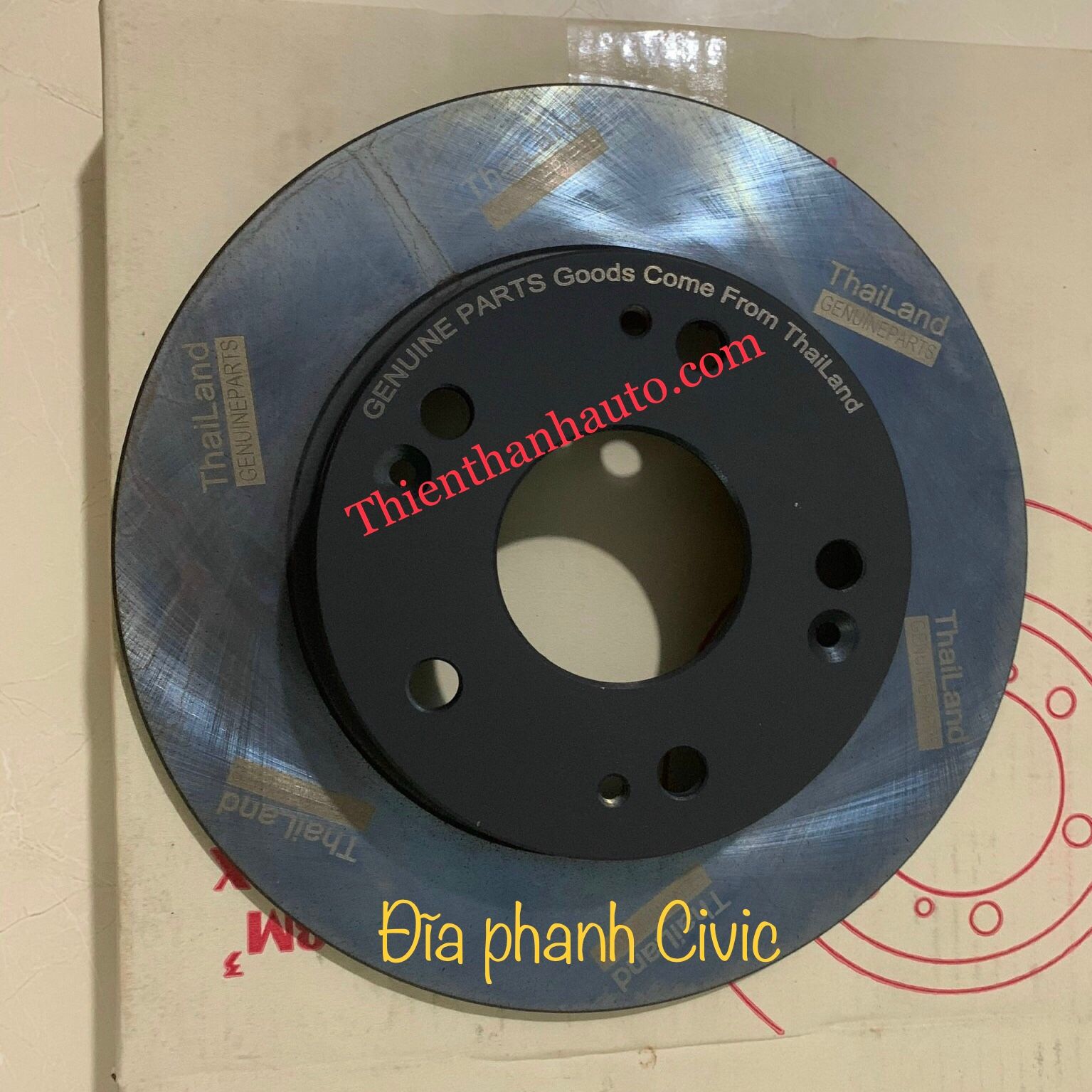 Đĩa phanh trước Honda Civic 2006-2012 - Thienthanhauto.com