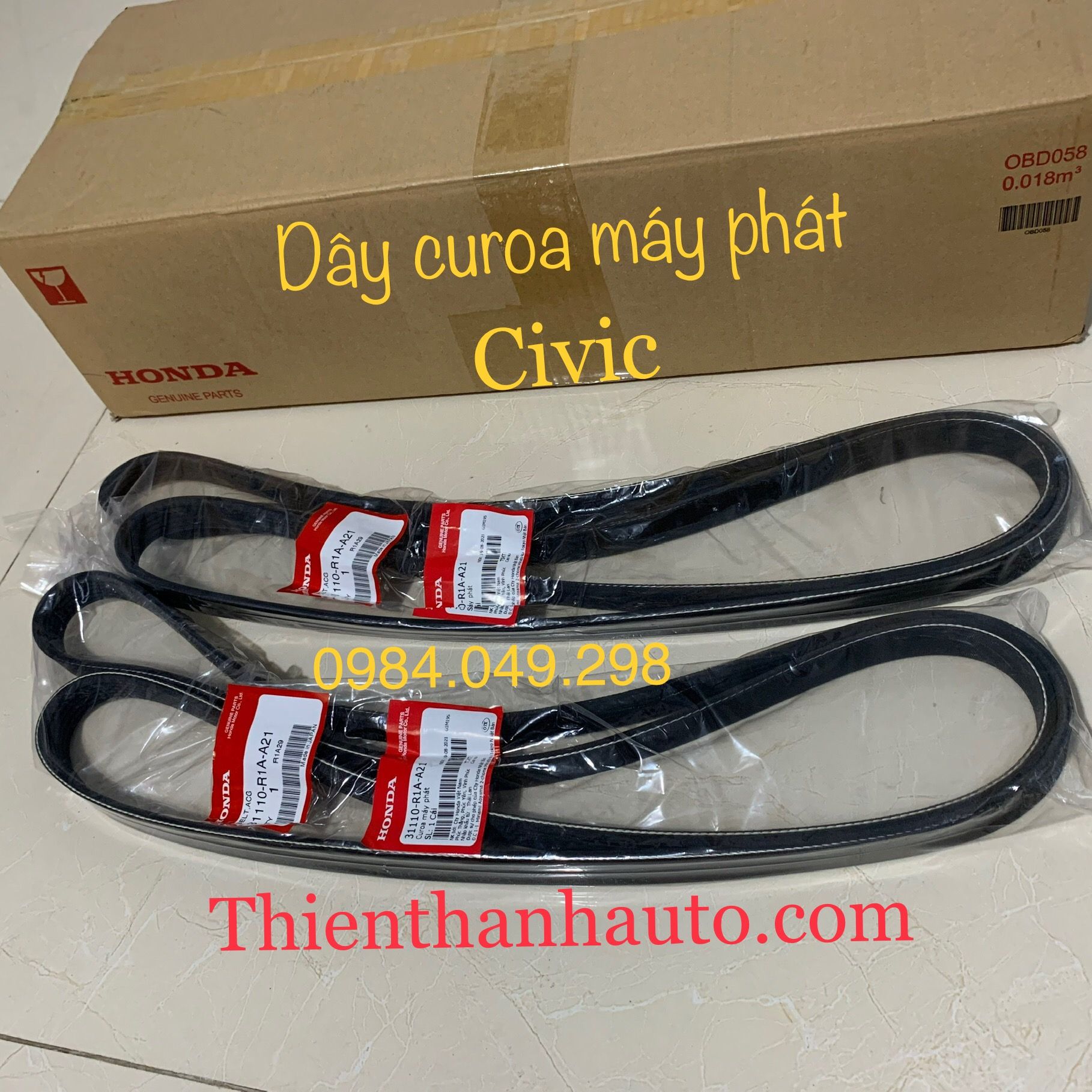 Dây curoa máy phát điện Honda Civic chính hãng - Thienthanhauto.com