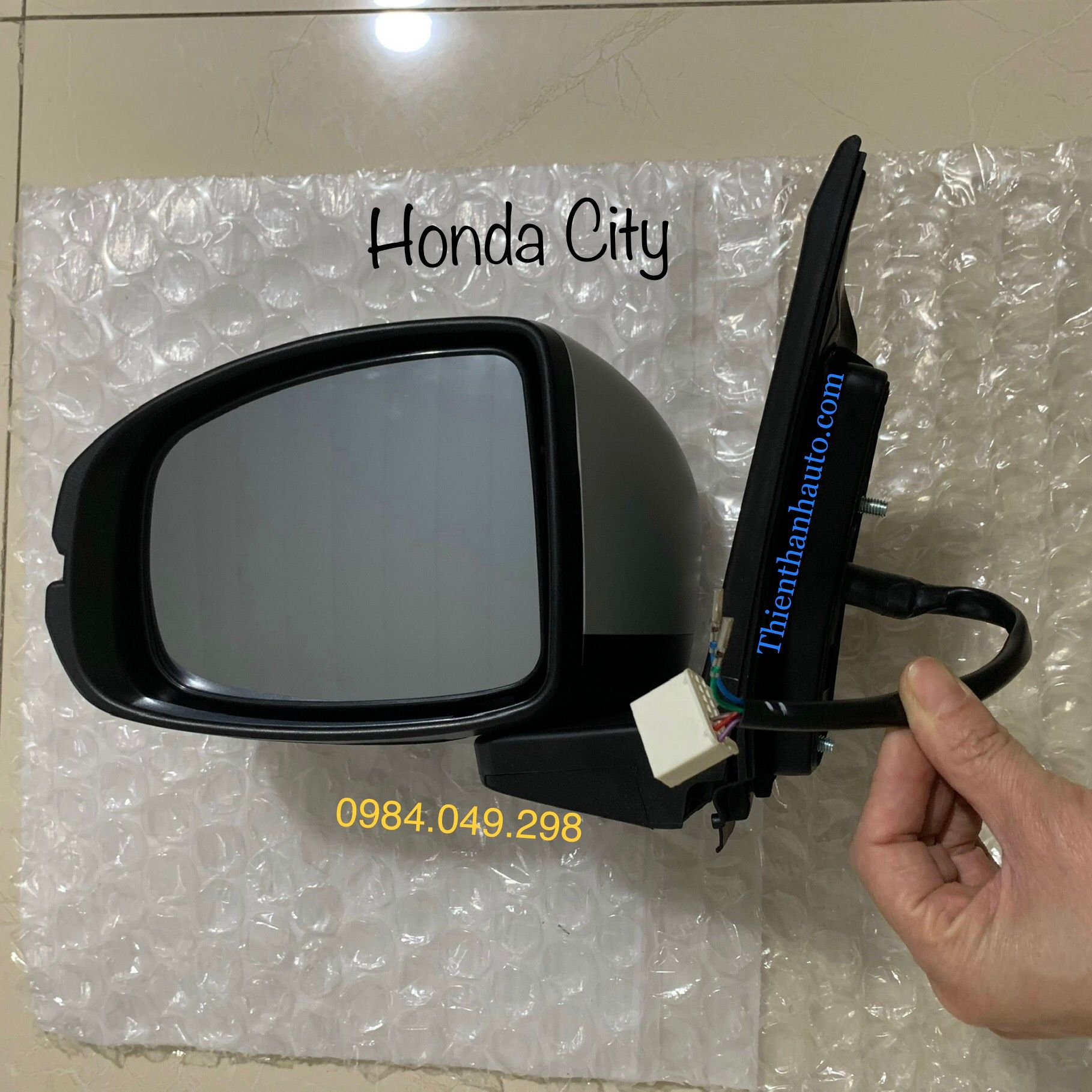 Gương chiếu hậu trái Honda City (có gập điện, không xi nhan) 2014-2020 chính hãng