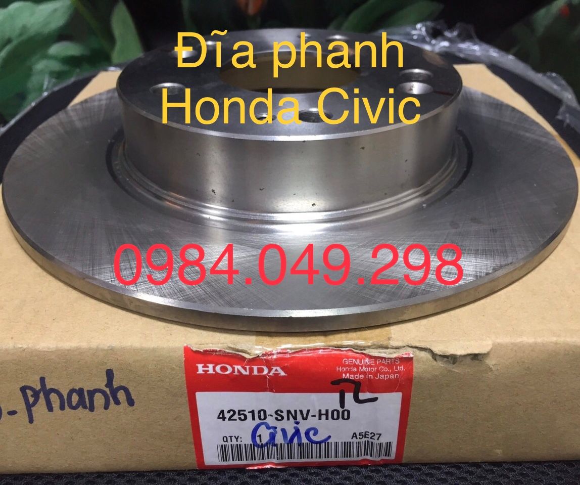 Đĩa phanh Honda Civic 2006-2010. Mã SP: 42510-SNV-H00