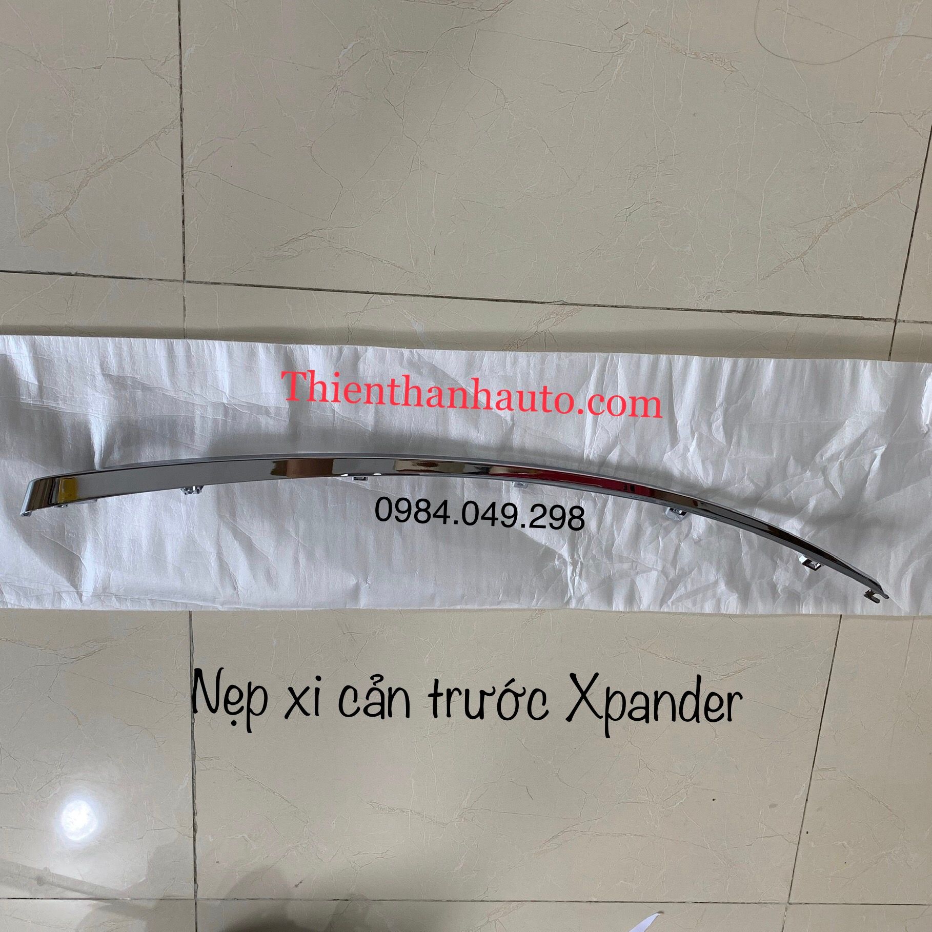 Nẹp xi - nẹp mạ cản trước Mitsubishi Xpander chính hãng - Thienthanhauto.com