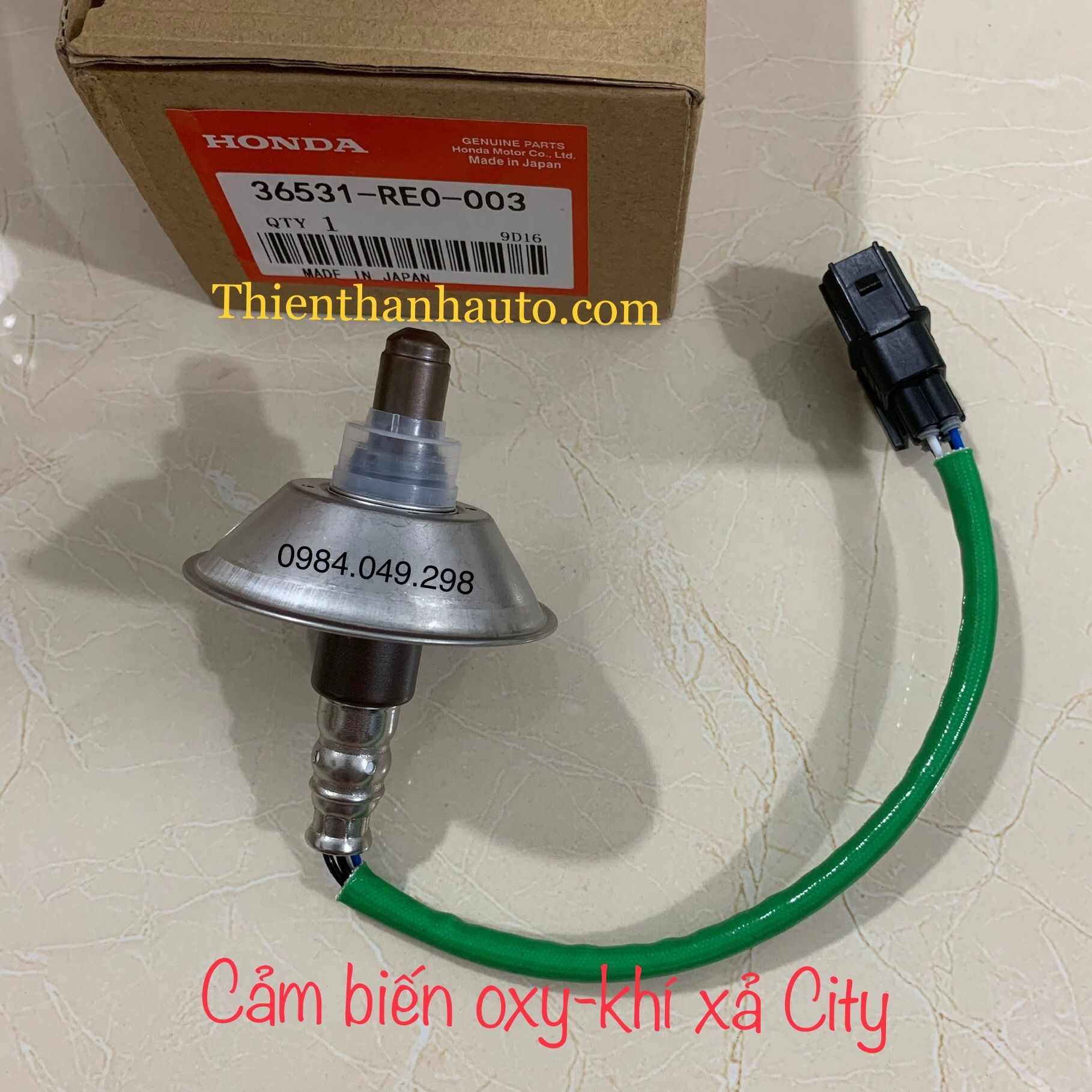 Cảm biến oxy trên - cảm biến khí xả Honda City - Xuất xứ Denso Nhật Bản - 36531RE0003